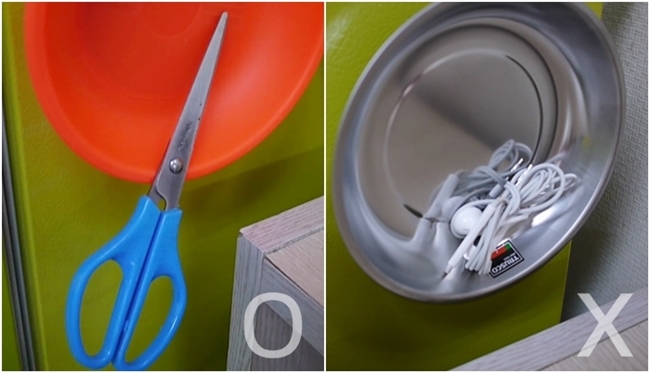 자석홀더를 냉장고에 붙여놓고 일상에서 사용할 수도 있습니다. 그러나 이어폰 같은 전자기기를 보관하면 제품 내부 자석이 변형돼 고장이 날 수 있으니 주의하세요. ⓒ i-DB