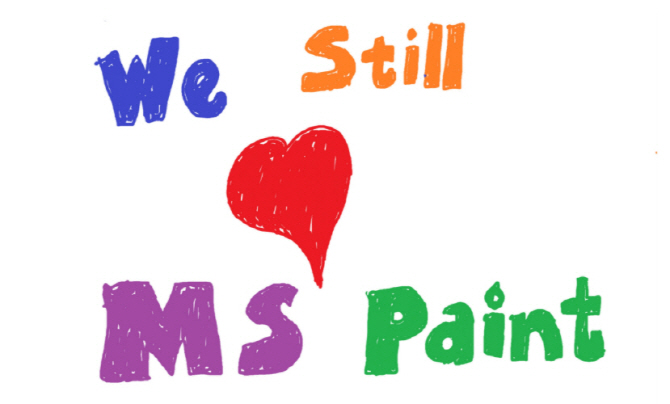 We still love MS Paint